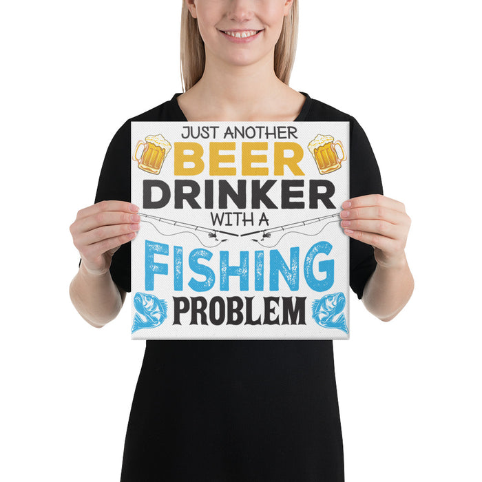 Fishing Funny Canvas | Fishing Gift For Dad Husband Boyfriend | Hilarious Fishing Canvas Wall Art | Fishing Gift For Men | Fishing Gifts