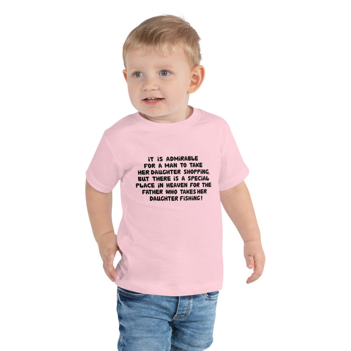 Daughter And Father Who Go Fishing Together | Toddler Daughter Fishing Shirt | Perfect Gift From Dad To Daughter | Toddler Fishing Outfit - fihsinggifts