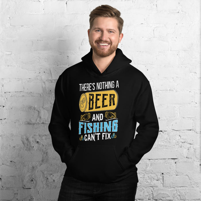 There Is Nothing A Beer And Fishing Can't Do | Hoody For Drinkers | Hoodie For Group | Beer And Fishing Hoodie | Funny Beer Hoodie - fihsinggifts