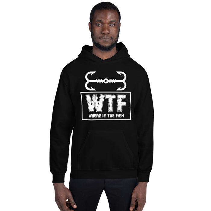 Where Is The Fish | WTF | Let's Go Fishing | Fishing Hood For Men | Fishing Hoodie | Fishing Hoodie Gift For Men |Gift For Her |Gift For Mum