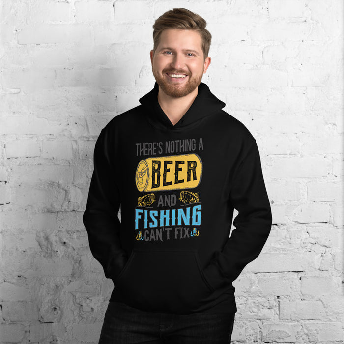 Funny Fishing Hoodie, Beer and Fishing Hoodie, Funny Beer Hoodie, Funny Fishing Gift for man, Fishing Hoodie, Fisherman Hoodie, Daddy Hoodie