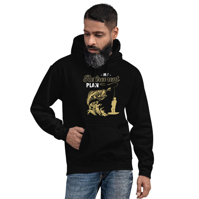 Fishing retirement plan | Best gift for fishing lover husband | Retirement Gift idea for Dad | Husband Retirement | Fishing Png | Cool Hoodie