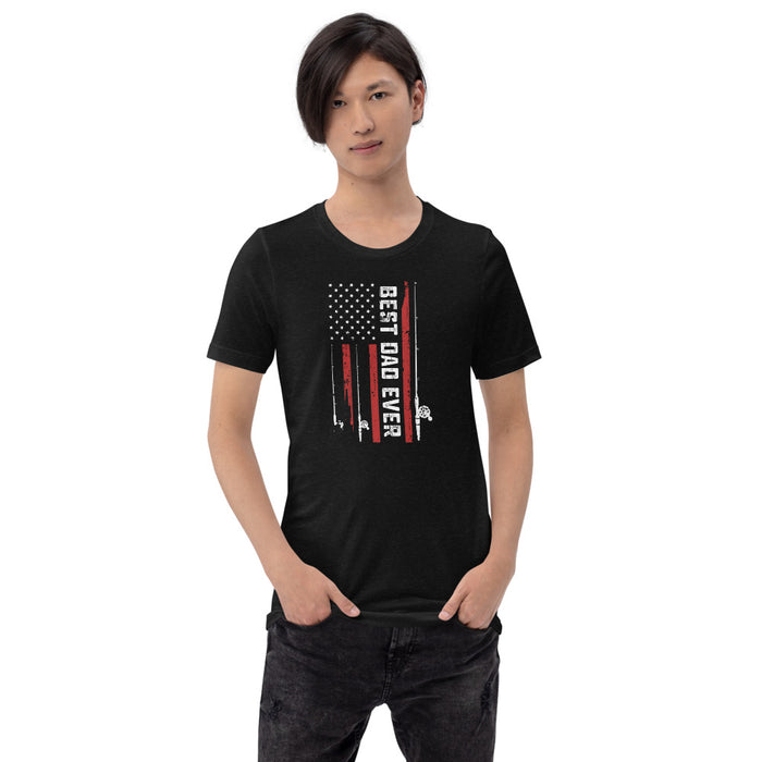 Best Dad Ever | To The Dad That Always Put Smile On My Face | Husband Turned Dad | Graphic T-Shirt For Men |Beautiful T-Shirt From Me To Him - fihsinggifts