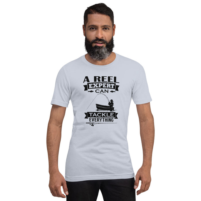 A real expert can tackle everything | Trending shirt for an expert fisher | Best gift for your fisher man | Unisex T-Shirt