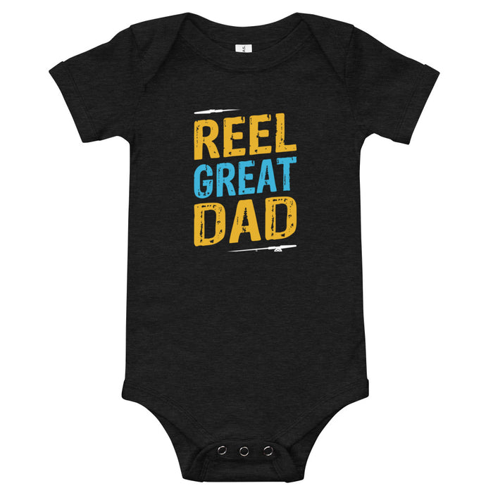 Reel Great DAD Baby Bodysuit | Funny Fishing Onesie For Baby | Baby Fishing | Fishing Bodysuit Outfit For Daughter Son |Fishing Gift For Men
