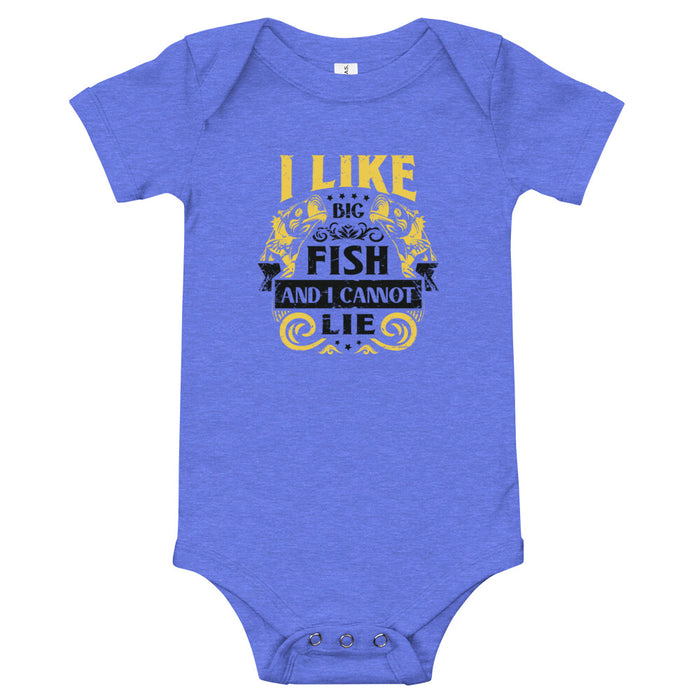 I Like Big Fish, Funny Baby Onesie, Baby Fishing Onesie