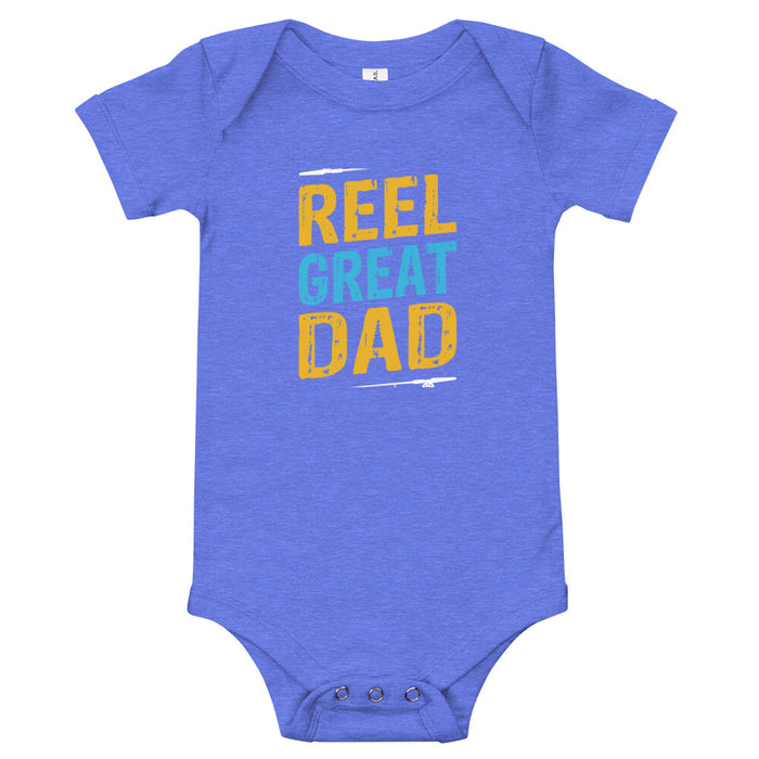 Reel Great DAD Baby Bodysuit | Funny Fishing Onesie For Baby | Baby Fishing | Fishing Bodysuit Outfit For Daughter Son |Fishing Gift For Men