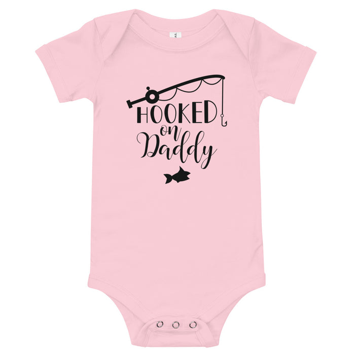 Daddy's Fishing Buddy Onesie® in Pink , Daddy's Girl Fishing Buddy Bodysuit  , Fishing Onesie® , Girl's Fishing Onesie® for Baby