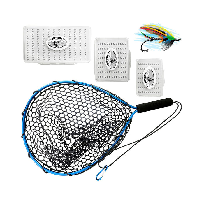 Fly Fishing Gifts | Fishing gift for Dad Husband | Trout Fisherman Gift | Best gifts for fisherman | Fly fish Net | Custom Fishing Gift