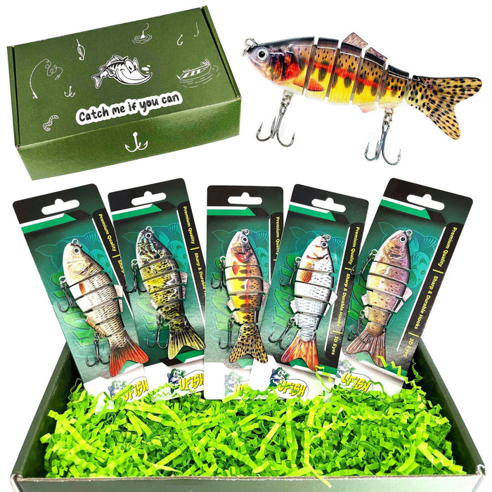 Gift For Dad | 5pc Fishing Lure Gift Set | Fishing gifts for men | Christmas gift for men | Fishing Gift | Valentine Day Gift for Him |