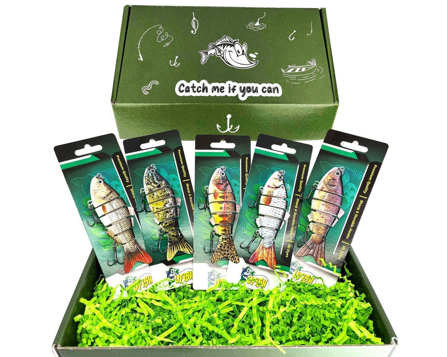 Gift For Dad | 5pc Fishing Lure Gift Set | Fishing gifts for men |  Christmas gift for men | Fishing Gift | Valentine Day Gift for Him 