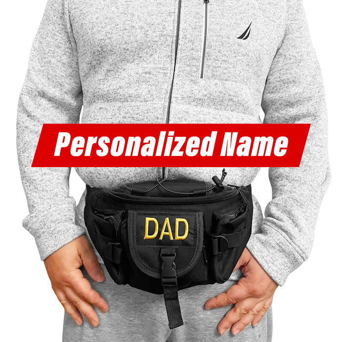 Personalized Fishing Waist Bag | Dad Customize Waist Bag | Gift For Dad | Gift For Husband Boyfriend | Fishing Gift For Man | Gift For Dad