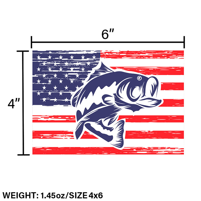 America Flag Fishing Gift | What Every America Fisherman Must Have | Fishing Car Magnet | Fishing Decal With American Flag | Fishing SVG - fihsinggifts