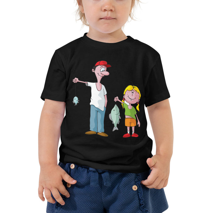 Toddler Fishing Shirt | Daddy Daughter Fishing Together T-shirt | Daddy Fishing Partner Tee | Funny Kids Tee | Toddler Funny Fishing Shirt - fihsinggifts