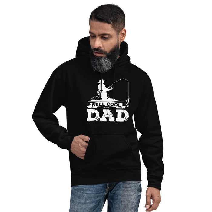 Reel cool dad | Trending Hoodie for dad | Best gift for fishing lover | Unisex Hoodie | Fathers Day gift | Hoodies for husband loves fishing