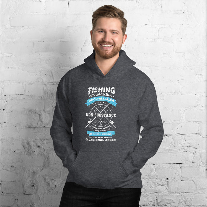 Fishing An Addictive Mood Altering | Hoodie For A Fish Lover | Fishing Hoodies For My Family | Fishing Sweat Hoodie For Fishers