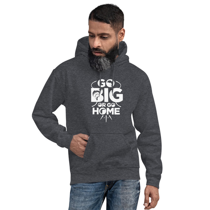 Go big or go home | Diy fishing gift idea | Gift for man who loves fishing | Unisex Hoodies for summer with fishing theme