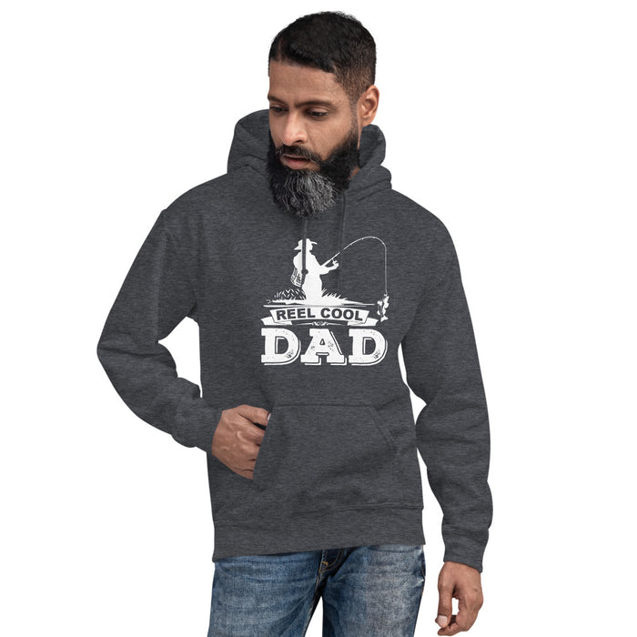 Reel cool dad | Trending Hoodie for dad | Best gift for fishing lover | Unisex Hoodie | Fathers Day gift | Hoodies for husband loves fishing