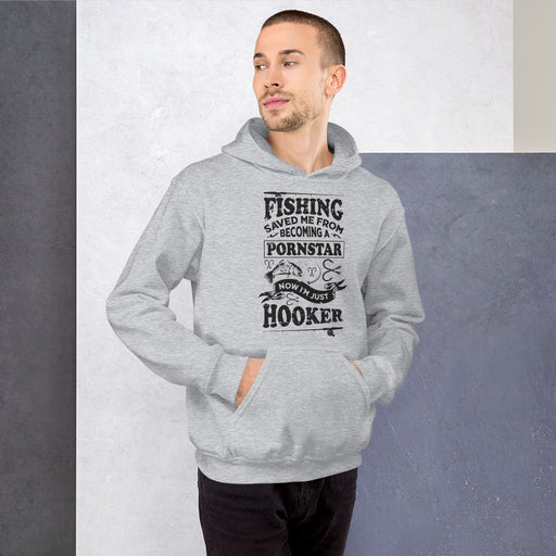 Hooker Man Funny Fishing Hoodie | Cool Fishing Gift for your Fishermen | Fishing Gift for Men in your Life | Daddy cool hoodie | Birthday - fihsinggifts