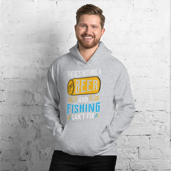 There Is Nothing A Beer And Fishing Can't Do | Hoody For Drinkers | Hoodie For Group | Beer And Fishing Hoodie | Funny Beer Hoodie - fihsinggifts