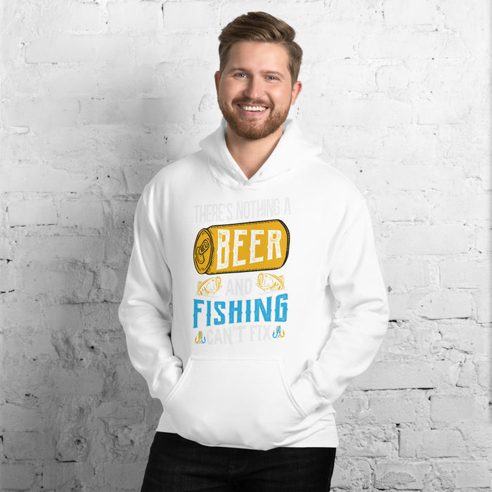 There Is Nothing A Beer And Fishing Can't Do | Hoody For Drinkers | Hoodie For Group | Beer And Fishing Hoodie | Funny Beer Hoodie - fihsinggifts