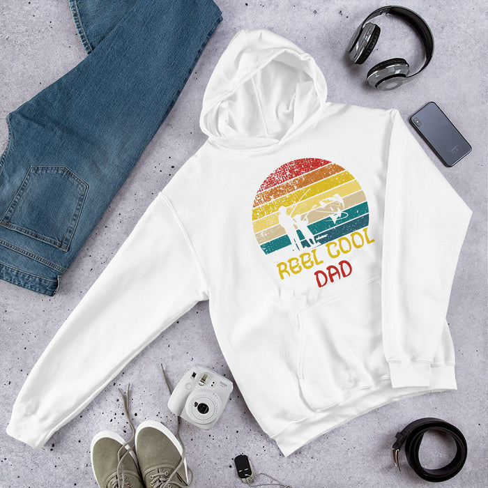 Reel Cool Dad | Best Fishing Hoodie For Daddy | Fishermen Day | Special Gift For Beginner Fishers | Fathers Day Gift | Fishing Dad Deserve