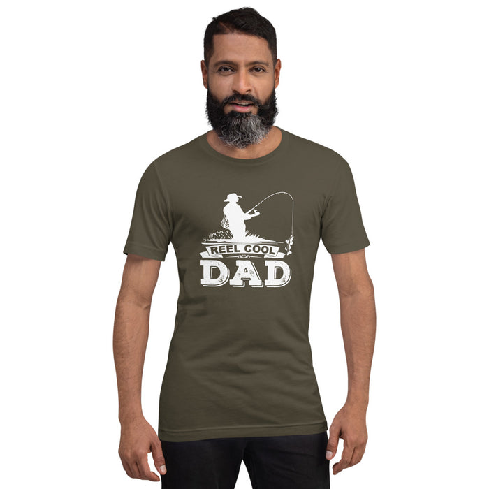 Reel cool dad | Trending shirt for dad | Best gift for fishing lover dad | Unisex T-Shirt