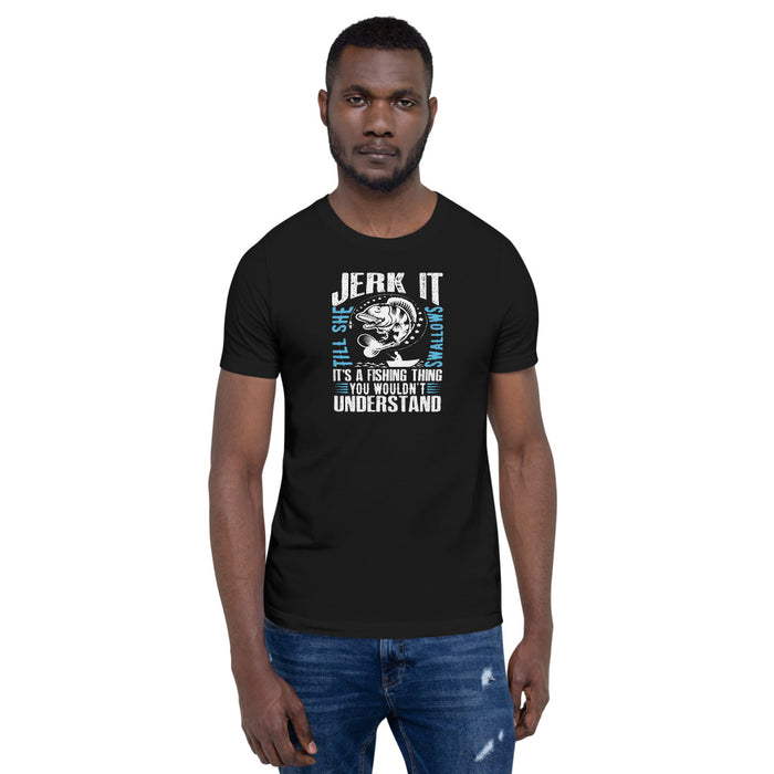 Fishing shirt | Jerk It! Erotic Funny Fishing Shirt | Cool Fishing Shirt | Fishing Gift For Man | Fisherman Shirt | Fishing Gift Idea - fihsinggifts