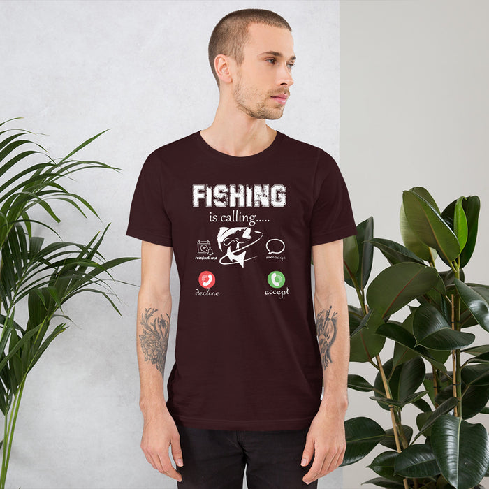 Fishing Is Calling T-Shirt | Accept The Call To Fish | Let Go Fishing | Fishing Shirt For Every Family Members | Fathers Day Fishing Gifts - fihsinggifts