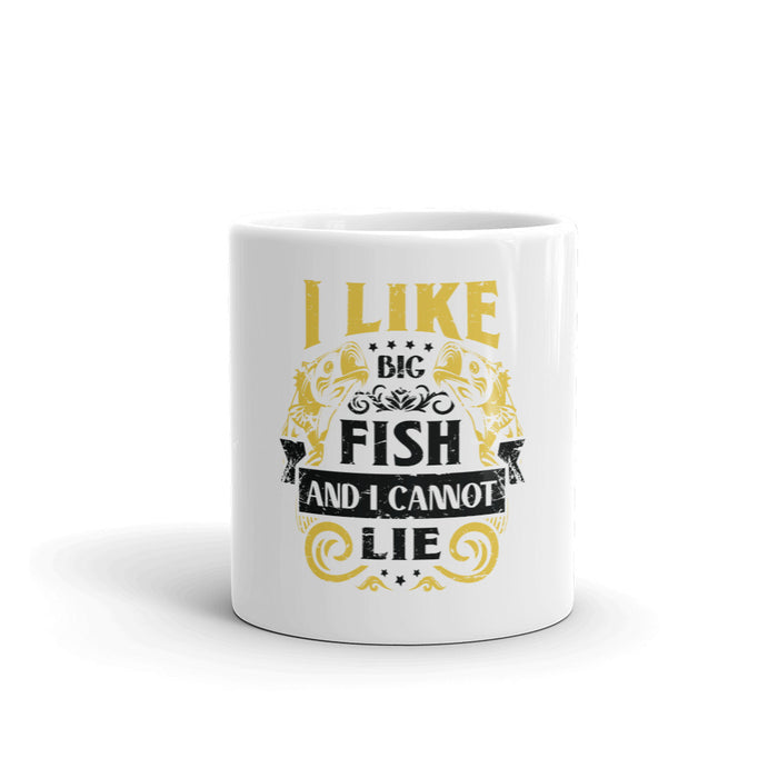 I Like Big Fish | Funny Coffee Mug For Husband Dad Who Loves Fishing | Fishing Gifts For Men | Fisherman Gift | Coffee And Fishing Best Gift