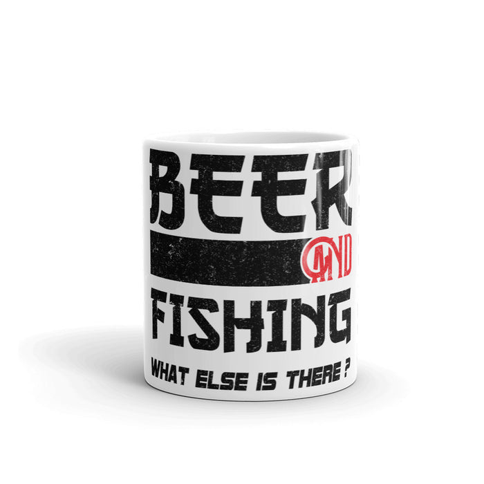 Beer And Fishing Funny mug | Fishing Gift For Man Who Loves Fishing |  Fisherman | Funny Fishing Gifts For Men | Bass Fishing | Fly Fishing