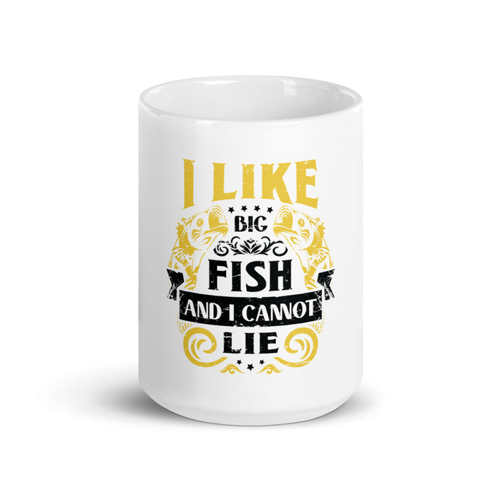I Like Big Fish  Funny Coffee Mug For Husband Dad Who Loves