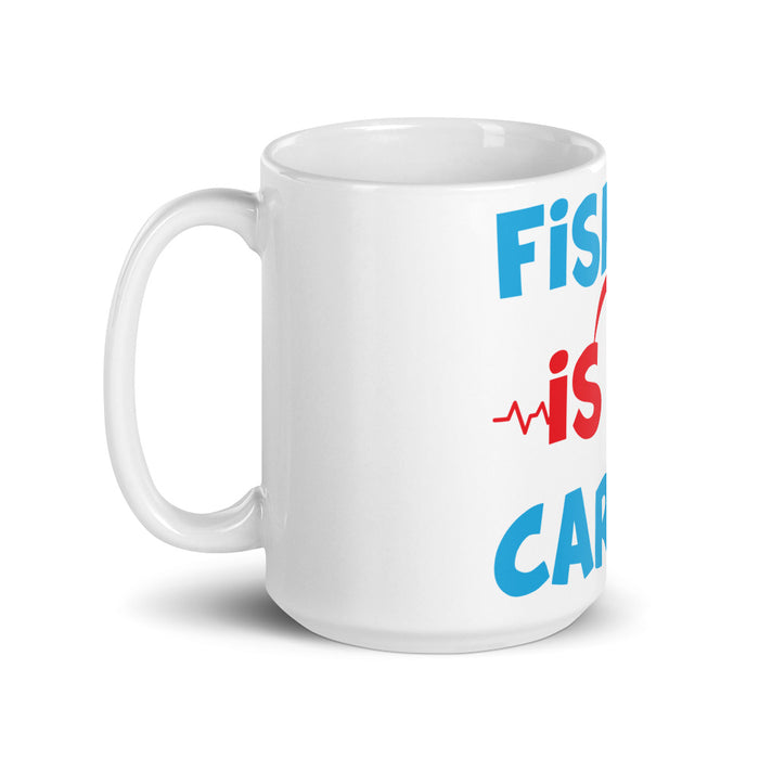 Fishing Cardio Funny Coffee Mug, Best Fishing Gift For Men, Fisherman Gift Fishing Gifts For Men Who Loves Fishing And Coffee, Bass Fishing - fihsinggifts