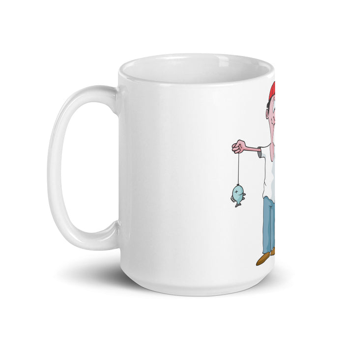 Graphics Drinking Mug | Dad & Daughter Fishing Coffee Mug | Funny Lovely Family Coffee Mug | Best Gift For Men Who Loves Fishing | Damsel