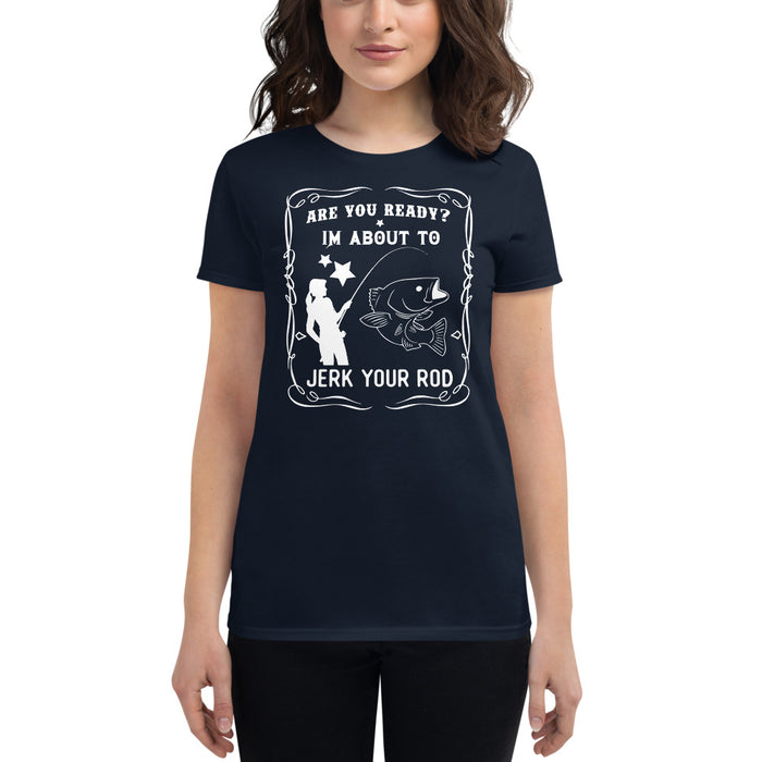 Fishing Gifts | Jerk Your Rod | Naughty Shirt For Women | Sexy Fishing Gift  For Man | Funny Fishing | Husband gift | Next Level Sexy 